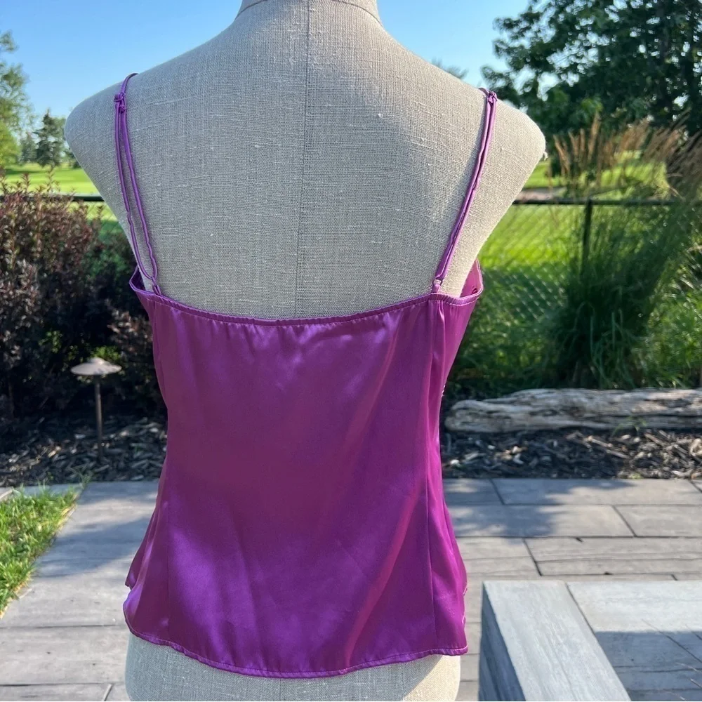 Esprit Purple Satin Tank Top - Picture 7 of 11